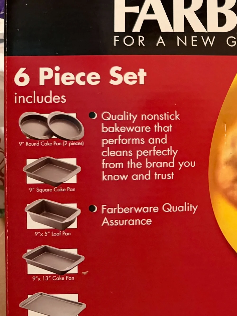 Farberware 6 piece bake set